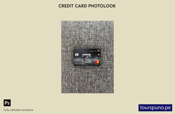 listo para imprimir plantilla frontal de aspecto fotográfico de mastercard plati